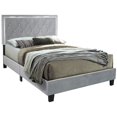 thumbnail image 1 of Better Home Products Monica Velvet Upholstered Full Platform Bed in Gray, 1 of 1