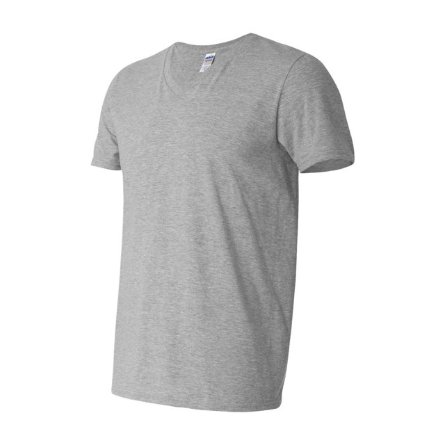 Gildan - T-Shirt à Col en V Softstyle - 64V00 - Gris Sport - Taille : 2TG