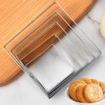 thumbnail image 3 of 5Pcs Metal Biscuit Molds Square Cookie Cutters Restaurant Cookie Cutter Square Biscuit Cutters, 3 of 6