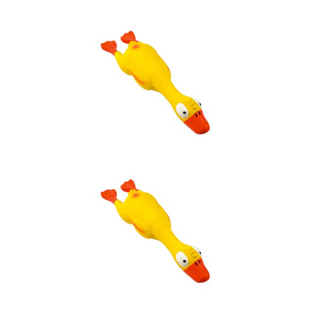relayinert Interactive Dog Chew Toy Develop Intellectual Skills And Emotional Bonding Red bill duck 2Set