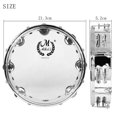 thumbnail image 2 of Milaget Musical Tambourine Blowing Bright Crisp Instrument Round Handheld hand drum 8inch Clear, 2 of 9