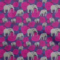 thumbnail image 1 of oneOone Georgette Viscose Fuschia Pink Fabric Animal Sewing Craft Projects Fabric Prints by Yard 42 Inch Wide, 1 of 4
