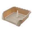 thumbnail image 1 of Pet Cat Training Toilet Tray Detachable Animal Training Pad Tray Lattice Dogs Toilet for Indoor Coffee Small, 1 of 9