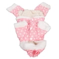 thumbnail image 4 of Pet Cold Weather Jacket, Dog Winter Coat Dots Design Skin Friendly Hooded  For Party For Puppy Pink S, 4 of 8