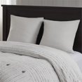 thumbnail image 4 of Madison Park Signature Essence Ensemble de Literie Jacquard en Coton 9 Pcs - Gris, 4 of 14