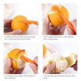 thumbnail image 3 of Oleegame 1PC Vegetable Peeler Stainless Steel Design Handle Orange Humanized Peelers Gadget Tools Curved Fruit Kitchen Kitchen，Dining & Bar Orange, 3 of 9