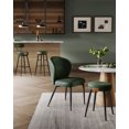 thumbnail image 3 of Collection - Bar Stools Set of 2, Bar Height Bar Stools, Kitchen Counter Stools,Forest Green, 3 of 10