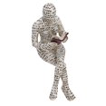 thumbnail image 1 of Figurine de Femme Lisant, Textures Vives Résistantes aux Intempéries Ornement Innovant pour Table à Manger, 1 of 8
