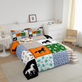 thumbnail image 3 of Erosebridal Ensemble de Couette Simple à Motif de Cheval au Galop, Couette en Duvet d'Animaux de Ferme, Décor de Chambre Western, Réversible, Légère, 2 Pcs, 3 of 7