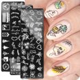 thumbnail image 3 of Plaques de Estampage pour Ongles Design Visage Humain Multiples Images Art de Manucure Solide Plaque d'Impression en Acier Inoxydable pour Fille, 3 of 8