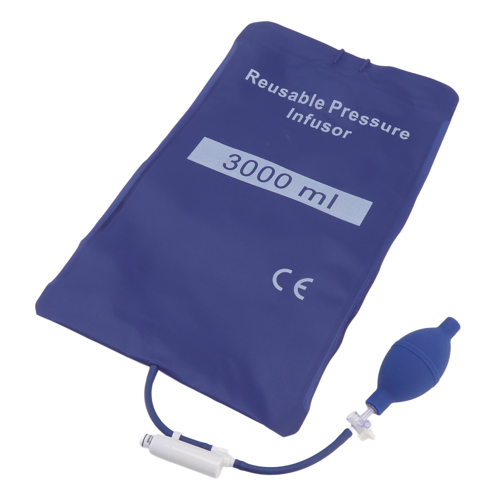 Pressure Infusion Bag, Fluid Pressure Bag Quick Infusion Blue 3000ml  For Field Emergency