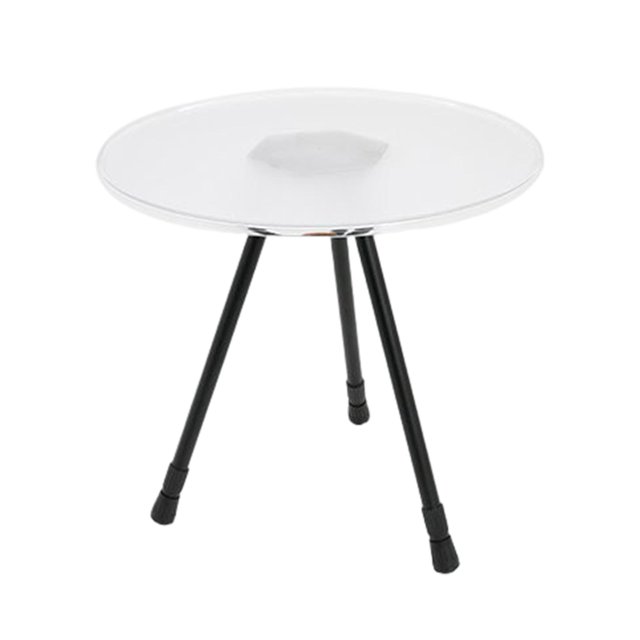 Almencla Round Table Foldable Height Adjustable Outdoor for BBQ Picnic Party Kitchen Clear