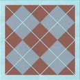 thumbnail image 1 of Ahgly Company Tapis d'Intérieur Lavable à la Machine, Carré, Transitionnel, Rose Rouille, Tapis de Zone, 6 Pieds Carré, 1 of 7