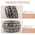 thumbnail image 3 of Antique Carved Ring Vintage Finger Band Joint Ring Retro Personalized Finger Ring, 3 of 8