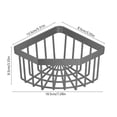 thumbnail image 3 of Kitchen Sink Corner Sponge Holder, Drain Rack with Holes, Under Sink Organizer for Kitchen Bathroom, Countertop Soap Scrubber Storage Basket, Durable Drying Caddy for Sponges Brushes Cleaning Tools, 3 of 6
