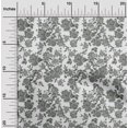 thumbnail image 1 of oneOone Georgette Viscose Fabric Leaves & Floral Ikat Printed Fabric 1 Yard 42 Inch Wide, 1 of 4