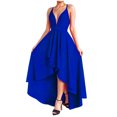 thumbnail image 1 of EQWLJWE Robes d'Été pour Femmes 2023 Robes pour Ados Mode Femmes Été Décontracté Uni Col en V Camis Sans Manches Gilet Robe Longue, 1 of 6
