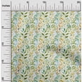 thumbnail image 2 of oneOone Cotton Poplin White Fabric Florals Sewing Material Print Fabric By The Yard 42 Inch Wide, 2 of 4