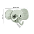 thumbnail image 3 of QTOCIO 1 Piece Elephants Shape Wall Hook Strong Adhesive Traceless Hanger Suitable For Home Kitchen Bathroom Organization Durables Material Rotating Designs Cute Decor, 3 of 4