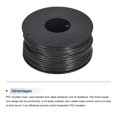 thumbnail image 3 of Uxcell Fil de Raccordement 22AWG 30m/100 Pieds Noir, Fil Électrique UL1007 Bobine, 3 of 6