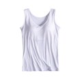thumbnail image 4 of Womens Cotton Camisole Adjustable Camisole With Frame Bra Stretch Undershirt, 4 of 6
