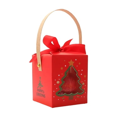 Yhmxh Christmas Christmas Eve Large Packaging Box Gift Box Packaging Box Portable Candy Gift Box Gift Box Outdoor Christmas Decorations Christmas Party Supplies Christmas Gifts for Kids Women Men