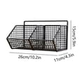 thumbnail image 3 of Chmadoxn Kitchen Storage & Organization, Ginger And Garlic Storage Box Kitchen Rack Punch Disengaged Sundries Storage Hanging Basket Wall Mounted Seasoning Frame Storage basket, 3 of 6