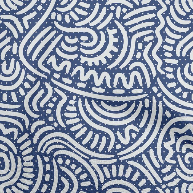 oneOone Georgette Viscose Blue Fabric Japanese Sewing Craft Projects Fabric Prints By Yard 42 Inch Wide
