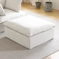 thumbnail image 3 of Sodrens Modular Sectional Sofa,Modern Linen Fabric Couch Free Combination Sofa,Ottoman for Living Room,White, 3 of 10