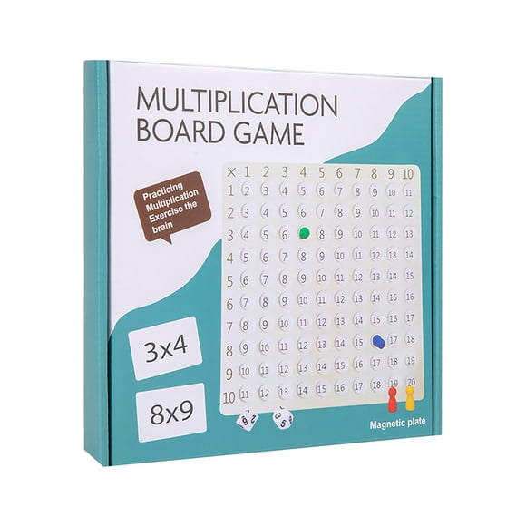 Multiplication Table Puzzle Toy for Early Math Skills, Wooden Learning Tool for Elementary Students, Interactive Educational Game for Ages 6+