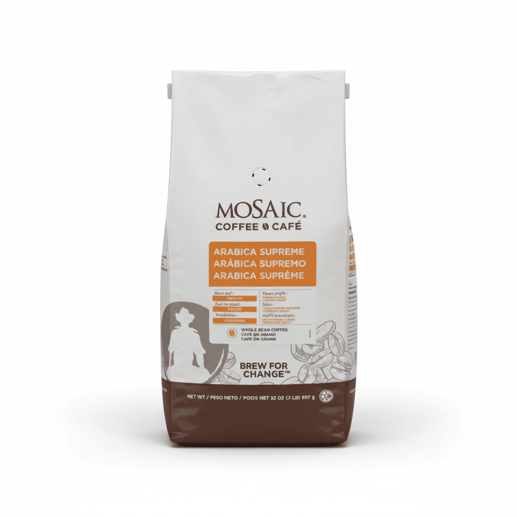 Mosaic Supreme Medium Arabica Coffee Beans - 2lbs