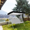 thumbnail image 3 of Hbdhejl Replacement Shade Cover For Swing Seat 3 Seater Garden Swing Cover Rainproof Garden Patio Outdoor Rainproof Swing Shade Cover Replacement Shade Cloth, 3 of 4