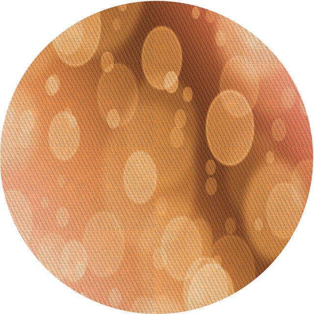Ahgly Company Tapis d'Intérieur Ronds Transitionnels Orange Lavables à la Machine, 7 Pieds Rond