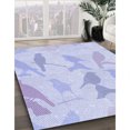 thumbnail image 3 of Ahgly Company Tapis d'Intérieur Lavable en Machine Carré Lavande Bleu, 4 Pieds Carré, 3 of 7