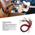 thumbnail image 3 of Guitar Pickup Piezo Transducer, 27mm 15PCS Piezo Pickup Low Noise Excellent Tone  For Ukulele, 3 of 8