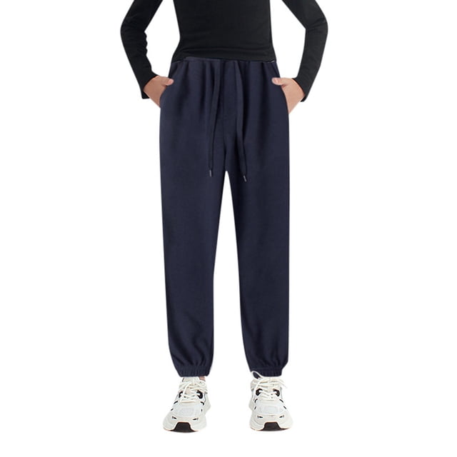 Tween Sweatpants Joggers for Boys with Pockets Adjustable Drawstring Pants Sweatpants Boy Pants 10-12 Years