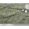 thumbnail image 3 of Soimoi Polyester Crepe Fabric Leaves & Floral Block Print Fabric by The Yard 42 Inch Wide, 3 of 3