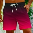 thumbnail image 2 of FAIWAD Mens Summer Gradient Shorts Casual Classic Short Pants Elastic Waist Drawstring Comfort Beach Shorts, 2 of 9