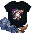 thumbnail image 4 of TIMIFIS T-Shirts pour Femmes Été Décontracté Coupe Classique Manches Courtes Col Rond T-Shirt Ample Carnavals T-Shirt à Imprimé Graphique, 4 of 5