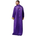 thumbnail image 2 of Moggemol Robe d'Église pour Hommes avec Étole Costume de Prêtre Jeu de Rôle Manches Longues Croix Dorée Violet TG, 2 of 8