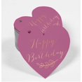 thumbnail image 2 of Inkdotpot Pack Of 50 Real Rose Gold Foil Paper Tags Happy Birthday Favor Hang Tags, 2 of 6