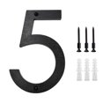thumbnail image 1 of EGNMCR 5 Inch Modern Metal House Numbers Black Door Number House Address Letters And Numbers For Outside Signs Door number sign, 1 of 5