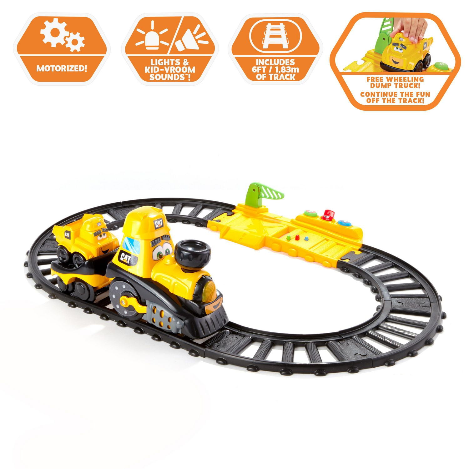 Cat® Junior Crew Power Tracks Friends Train Set
