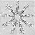 thumbnail image 1 of Ahgly Tapis d'Intérieur Lavable en Machine Carré Transitionnel Gris Platine, 7 Pieds Carré, 1 of 7