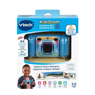 "VTech KidiZoom Caméra Pix Plus, Bleu, avec photos panoramiques et parlantes, 3-8 Ans "