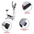 thumbnail image 2 of Sunny Health & Fitness Essential Interactive Series Seated Elliptical Trainer - Gray - SF-E322004, 2 of 9