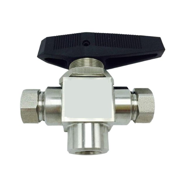 Ball Valve Stainless Steel 316L 1/4" Female 3 (Three) Way Ball Valve For Dispenser ,Convenient to Use