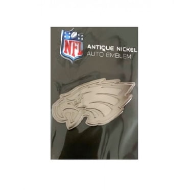 Philadelphia Eagles Antique Nickel Auto Emblem