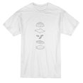 thumbnail image 1 of Isolated Burger Parts Graphic Men's White T-shirt, 1 of 1