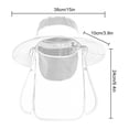 thumbnail image 4 of Maytalsory Waterproof Face Covering Sun Hat For Outdoor Activities Adjustable Hood navy blue, 4 of 6